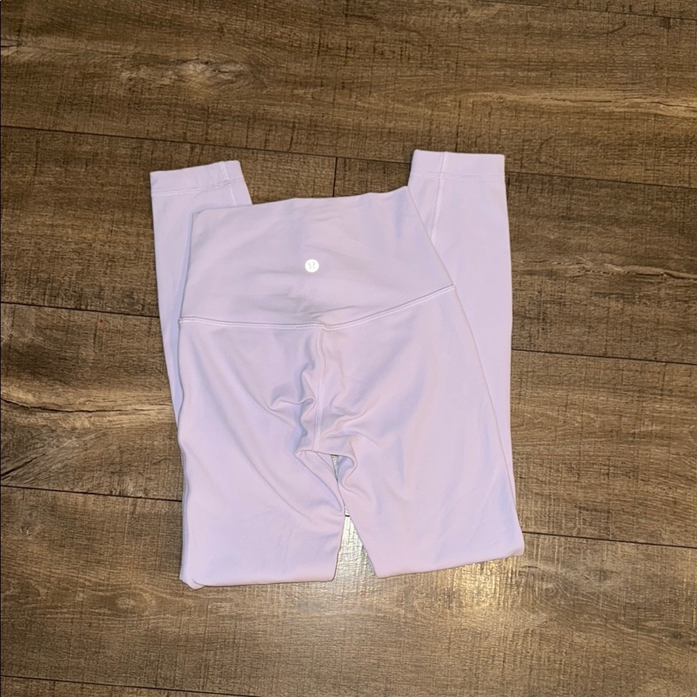 Lululemon Pale Lavender Align Double Lined High Waisted Leggings